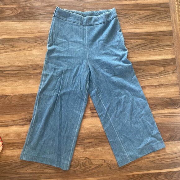 Free People Wide Leg Denim - Picture 1 of 3